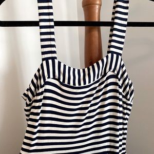 Navy and white stripe maxi